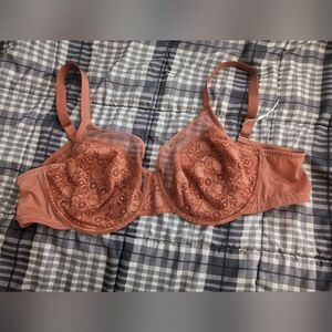 Lace, floral bra